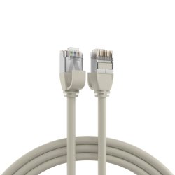 EFB RJ45 Patchkabel Cat.6A U/FTP TPE 4mm ultraflex grau 1m