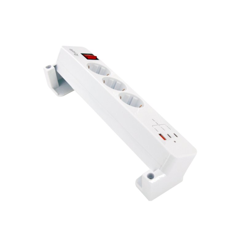 Equip 245556 multiprise 2 m 3 sortie(s) CA Intérieure Blanc
