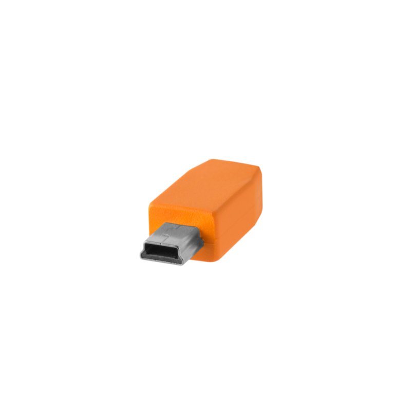 Tether Tools CUC2415-ORG USB cable USB 2.0 4.6 m USB C Mini-USB B 0.48 Gbit/s Orange