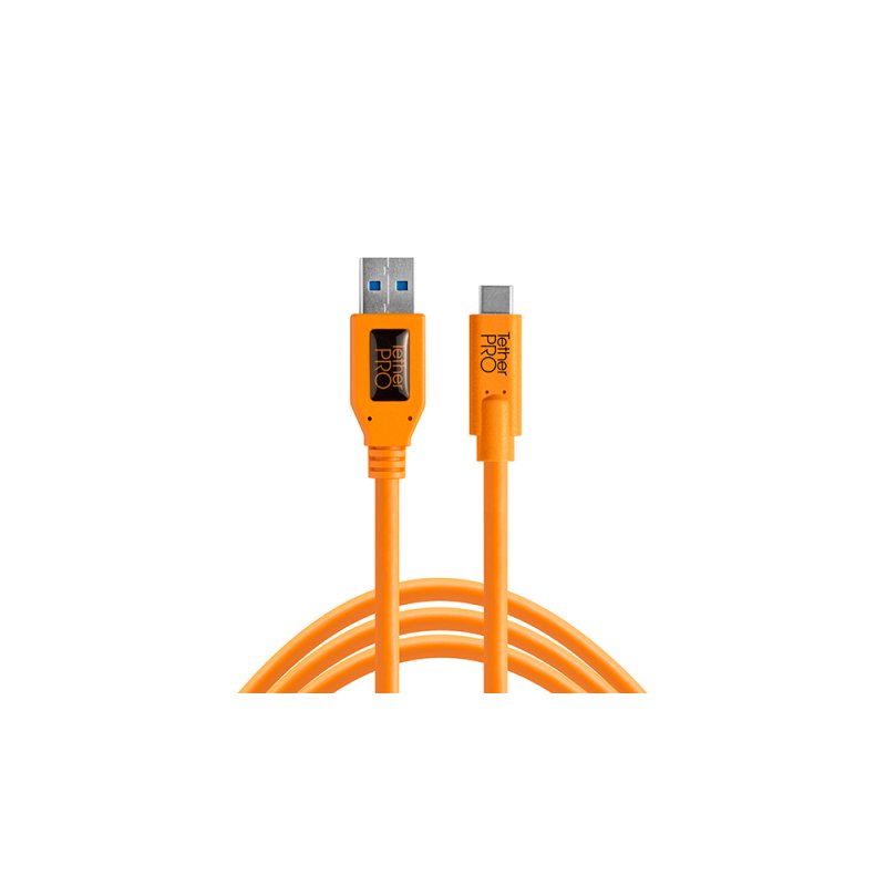 Tether Tools CUC3215-ORG USB cable USB 3.2 Gen 1 (3.1 Gen 1) 4.6 m USB A USB C 5 Gbit/s Orange