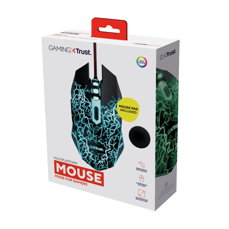 Trust 24752 souris Gaming Ambidextre USB Type-A 4000 DPI