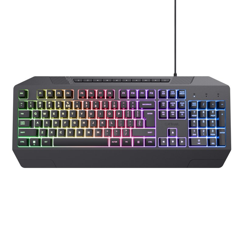 Trust GXT 836 EVOCX clavier Gaming USB Français Noir