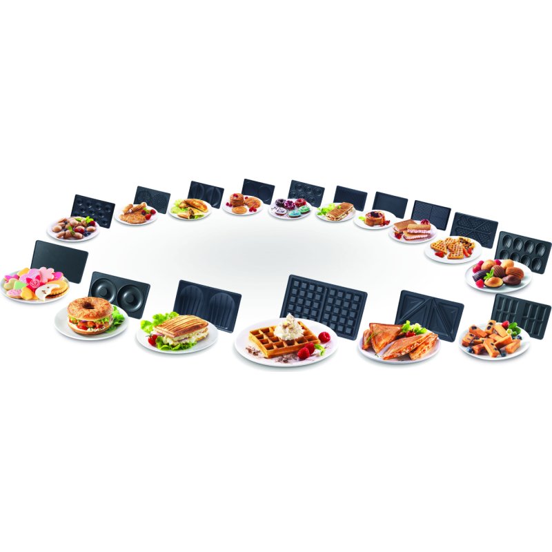 Tefal Snack Collection SW857D sandwich maker Stainless steel