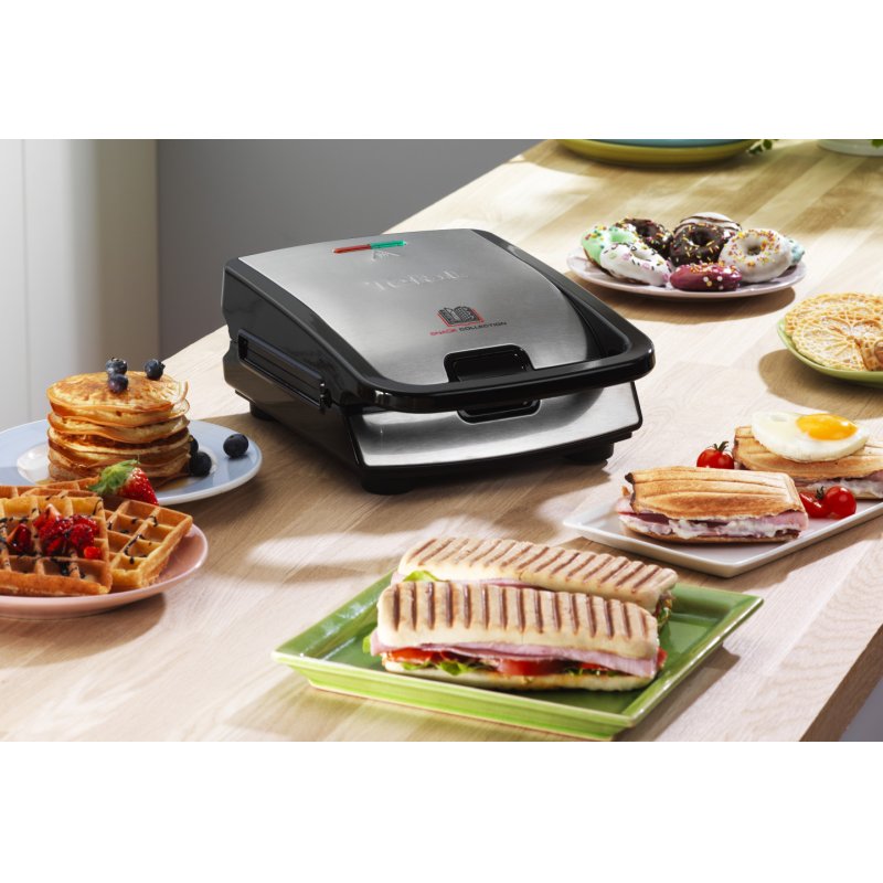 Tefal Snack Collection SW857D sandwich maker Stainless steel