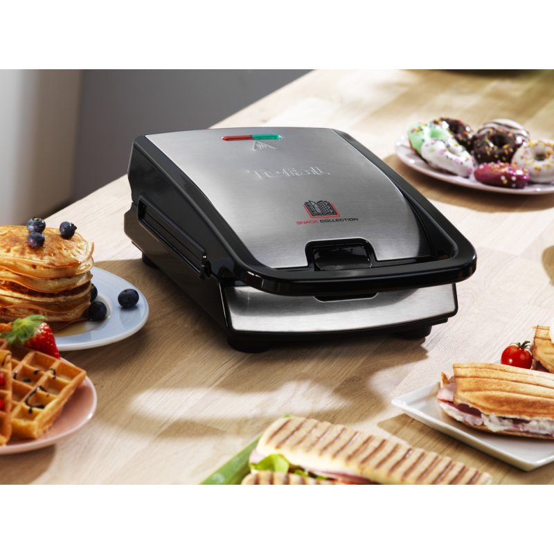 Tefal Snack Collection SW857D sandwich maker Stainless steel