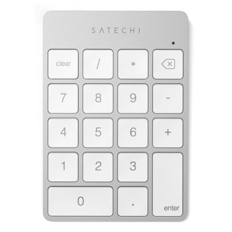 Satechi ALUMINUM RECHARGEABLE BT KEYPAD SILV. GR Numérique Bluetooth Argent