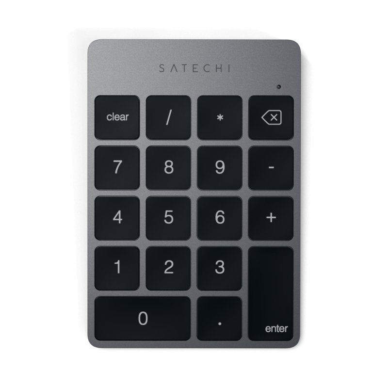 ALUMINUM RECHARGEABLE BT KEYPAD SPACE GR
