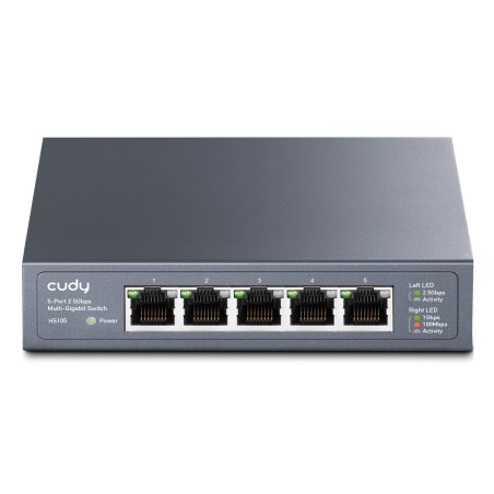 CUDY HS105 Switch 5P 2.5G métal