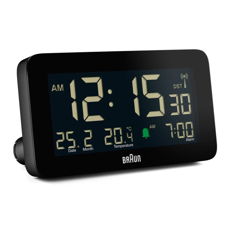 Braun BC10B-DCF alarm clock Digital alarm clock Black
