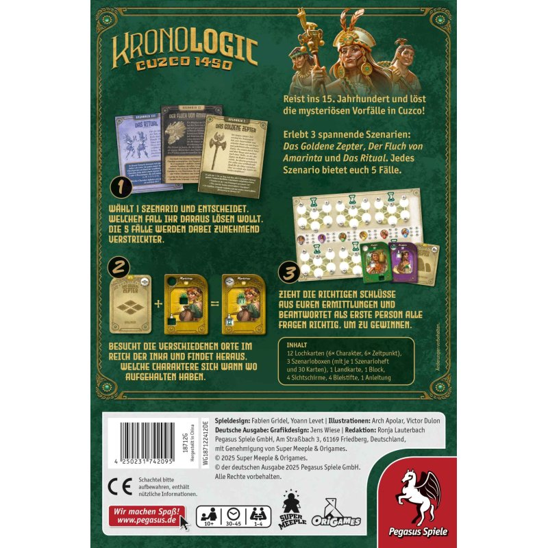 Pegasus Kronologic – Cuzco 1450 45 min Board game Family