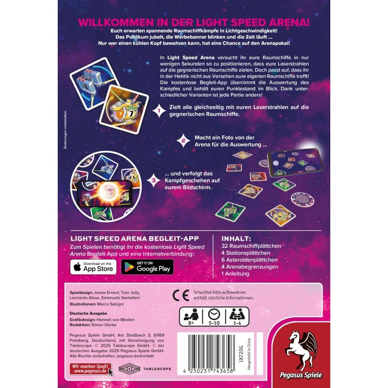 Pegasus Light Speed Arena 10 min Board game Family