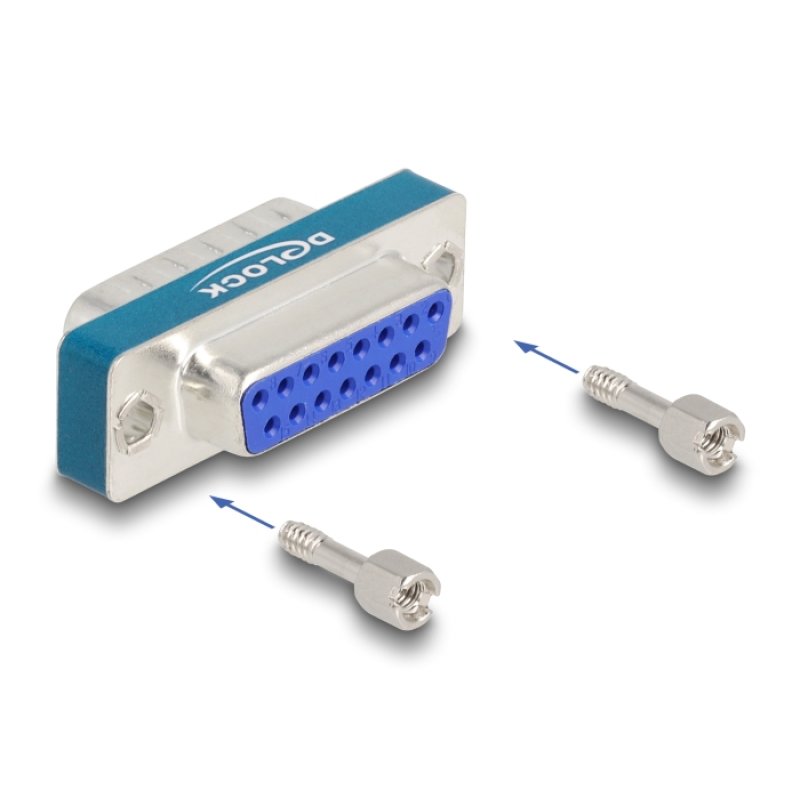 HF/EMI Entstörfilter D-Sub 15 Pin Stecker zu Buchse mit Tiefpass induktiv