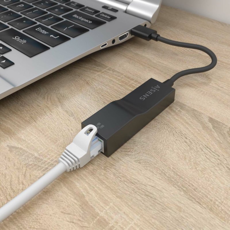 CONVERSOR AISENS USB 3.0A ETHERNET GIGABIT 10/100/1000 Mbps NEGRO15 CM