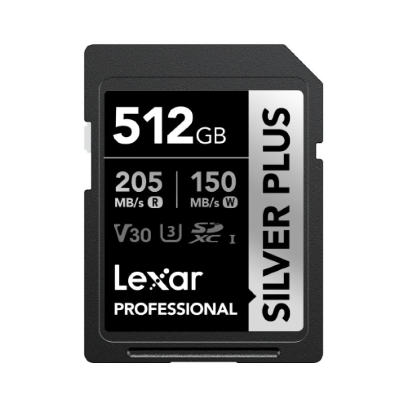 Lexar Professional SILVER PLUS SDXC 512GB memory card