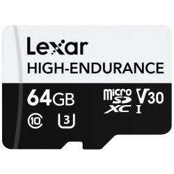 Lexar High-Endurance microSDHC/microSDXC 64GB memory card