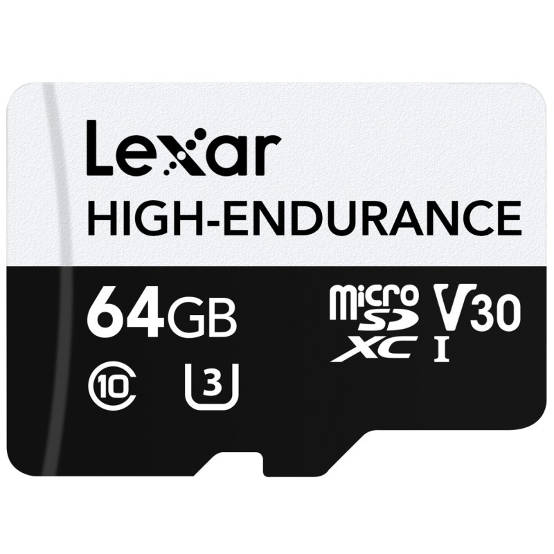 Lexar High-Endurance microSDHC/microSDXC 64GB memory card