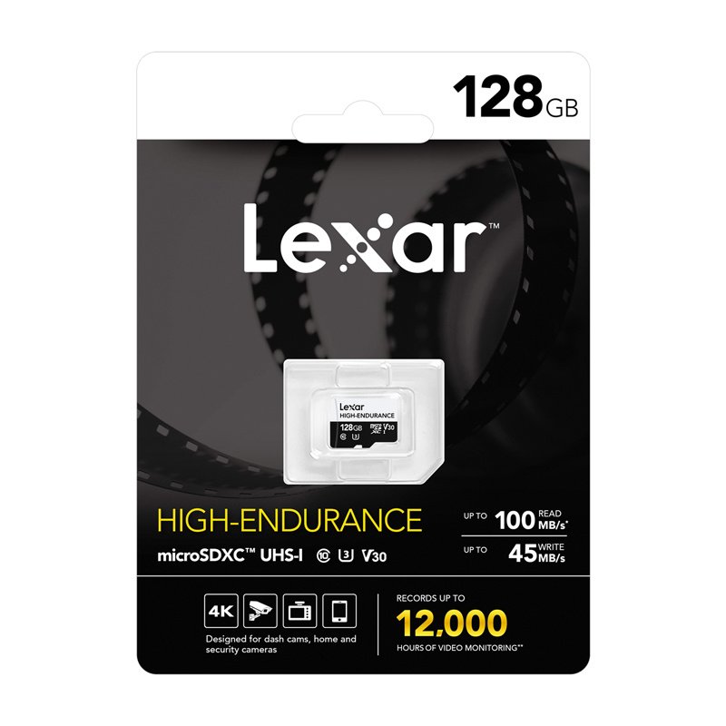 Lexar High-Endurance 128 GB MicroSDXC UHS-I Class 10
