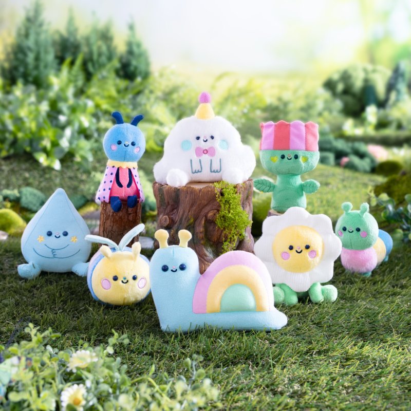 Magical Meadow - Assortiment de 8 peluches compagnon