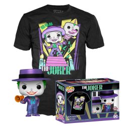 BATMAN 89 - Booble Head POP -Joker a/ haut-parleur + T-shirt (XL)