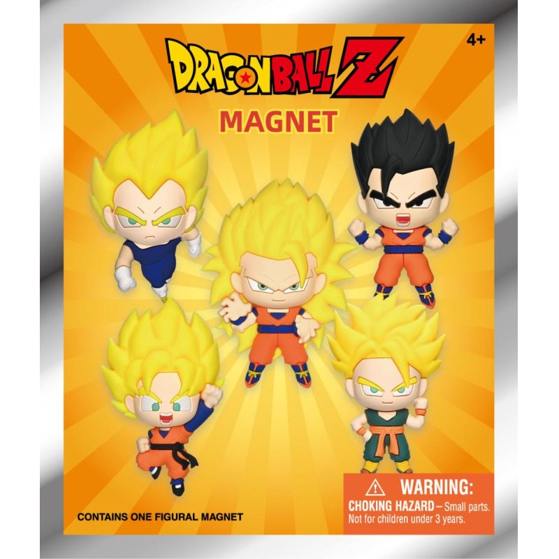 DRAGON BALL Z -Serie 1 -3D Foam Magnets in blind bags (Display 12 Pcs)