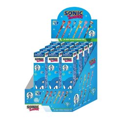 SONIC - Stylo rotatif 3D Head Topper (Display de 12 pcs)