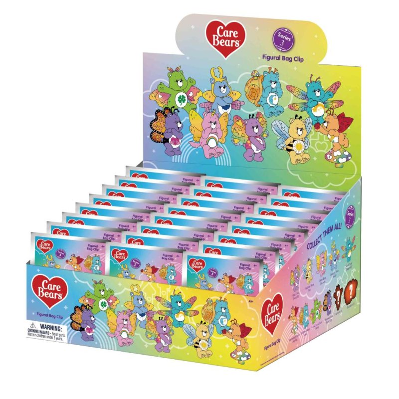 LES BISOUNOURS - Series 3 - 3D Foam Bag Clip (Display 24 Pcs)