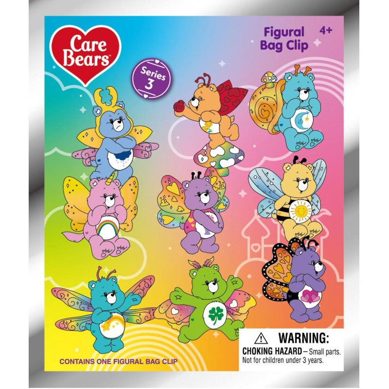 LES BISOUNOURS - Series 3 - 3D Foam Bag Clip (Display 24 Pcs)