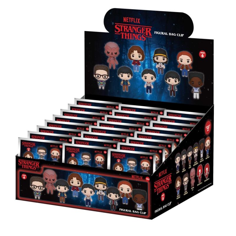 STRANGER THINGS - Series 6 - 3D Foam Bag Clip (Display 24 Pcs)
