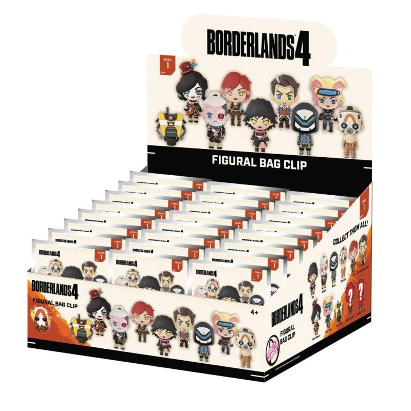 BORDERLANDS - Series 1 - 3D Foam Bag Clip (Display 24 Pcs)