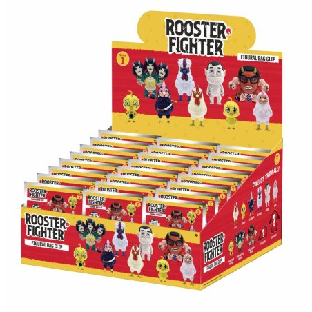 COQ DE BASTON - Series 1 - 3D Foam Bag Clip (Display 24 Pcs)