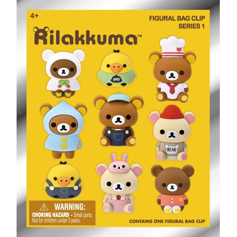 RILAKKUMA - Series 1 - 3D Foam Bag Clip (Display 24 Pcs)