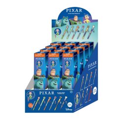 PIXAR - Stylo rotatif 3D Head Topper (Display de 12 pcs)