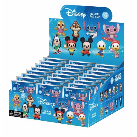 DISNEY SPORTS - Series 55 - 3D Foam Bag Clip (Display 24 Pcs)