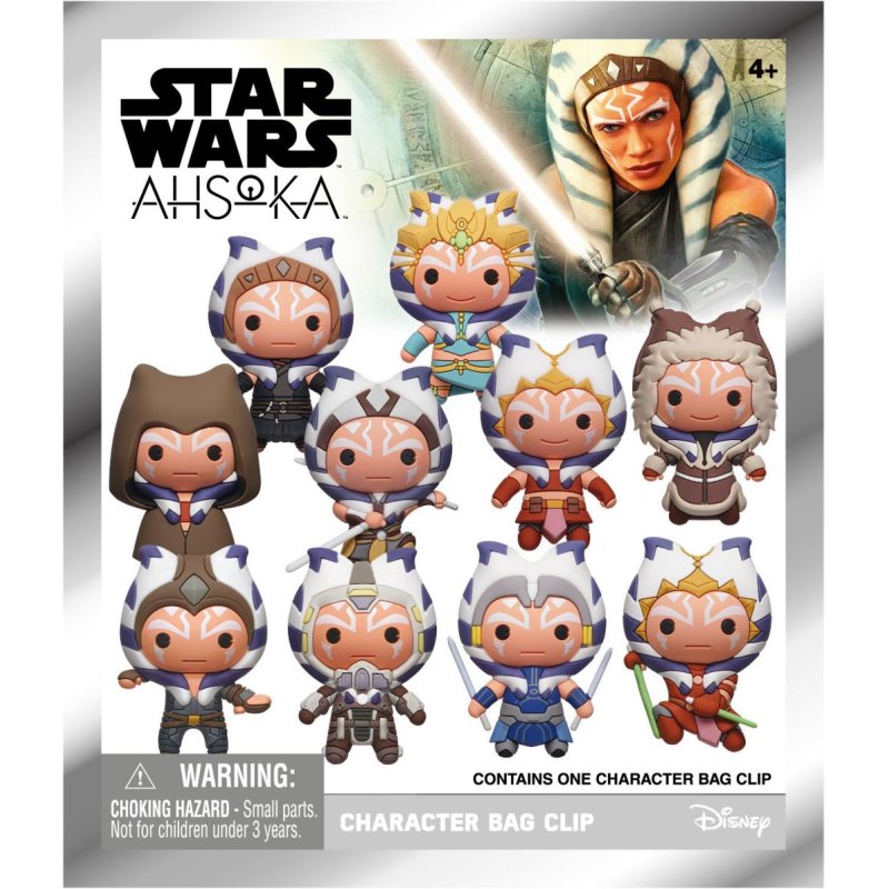 STAR WARS AHSOKA - Series 1 - 3D Foam Bag Clip (Display 24 Pcs)