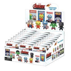 AVENGERS 60TH COMIC - Series 1 - 3D Foam Bag Clip (Display 24 Pcs)