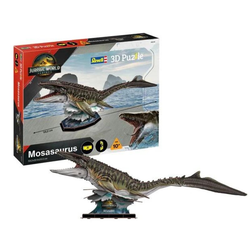 JURASSIC WORLD - Rebirth Mosasaurus - Puzzle 3D xxpcs