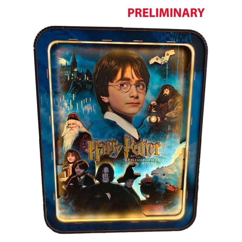 HARRY POTTER -Cadre Mural - L'Ecole des Sorciers - xxpc Eclairage LED