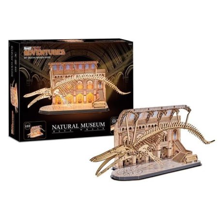 NATURAL MUSEUM - BOOK NOOK KIT - Balaine Bleue - 222pc Eclairage LED