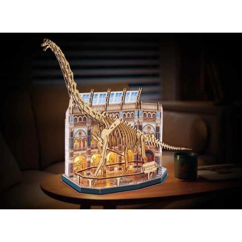 NATURAL MUSEUM - BOOK NOOK KIT - Brachiosaurus - 216pc Eclairage LED