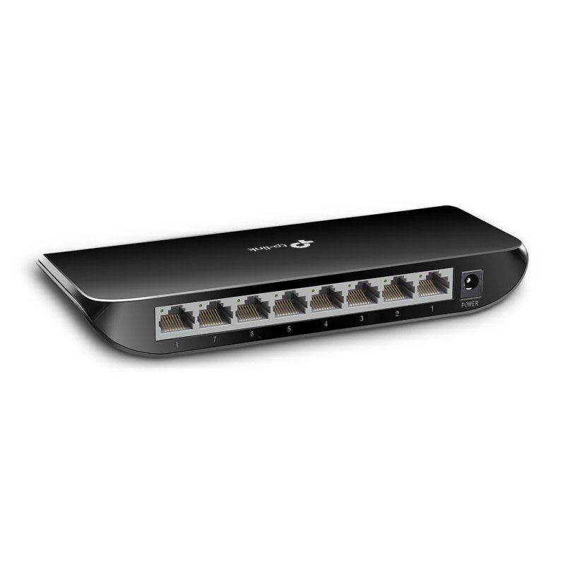 TP-Link TL-SG1008D Non-géré Gigabit Ethernet (10/100/1000) Noir