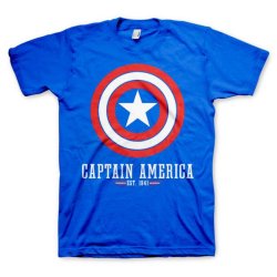 CAPTAIN AMERICA - Blue - T-Shirt (S)