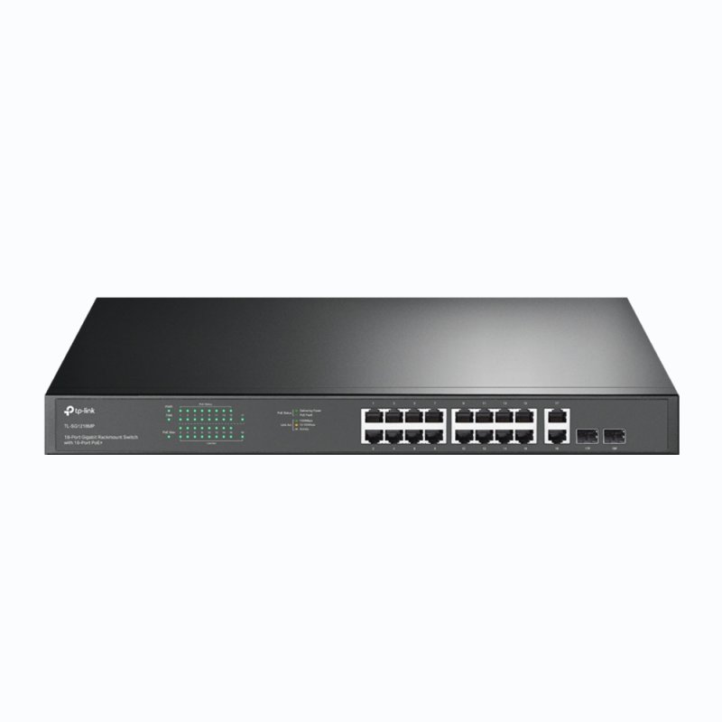 TP-Link 18-Port Gigabit Rackmount Switch with 16 PoE 