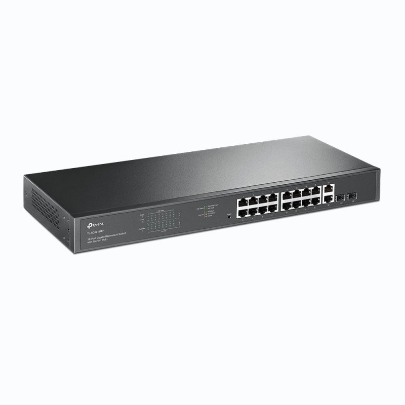 18-PORT GIG RM SWITCH 16-PORT POE 