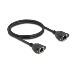 DeLOCK 90784 câble de réseau Noir 1 m Cat6a S/FTP (S-STP)