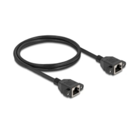 DeLOCK 90784 câble de réseau Noir 1 m Cat6a S/FTP (S-STP)