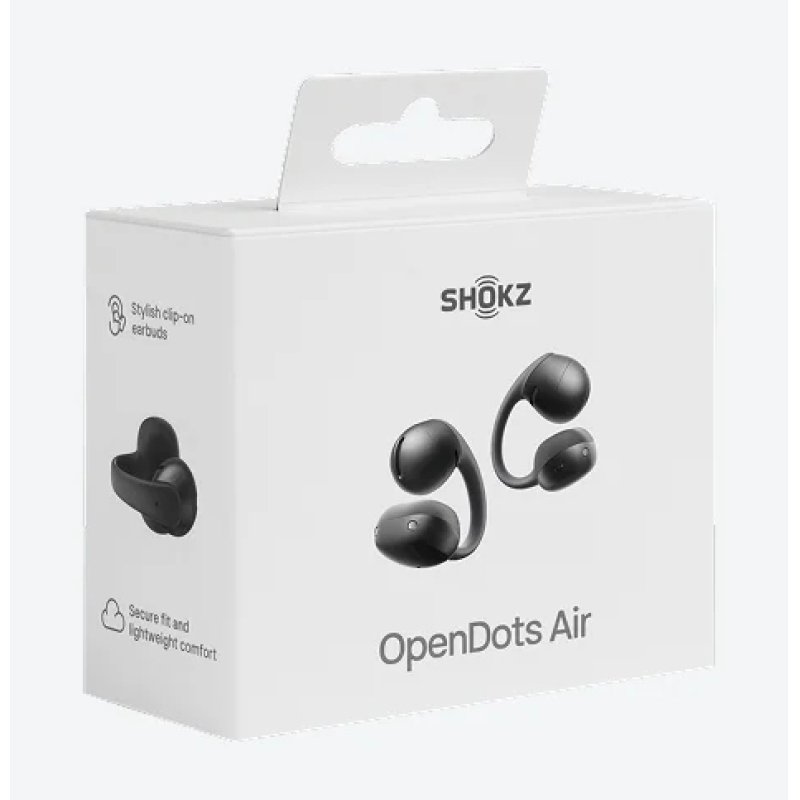 ECOUTEURS TWS CONDUCTION AERIENNE EAR RING OPEN DOTS AIR NOIR