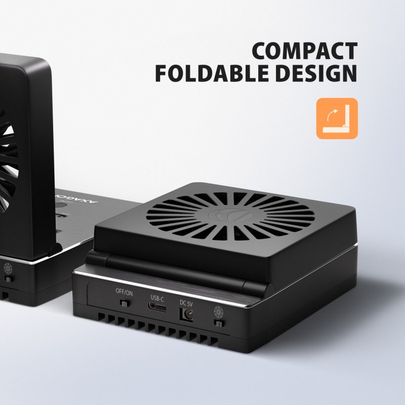 AXAGON ADSA-M2C22 Docking Station, Dual-SSD-Klonfunktion, USB-C 3.2 20 Gbit/s