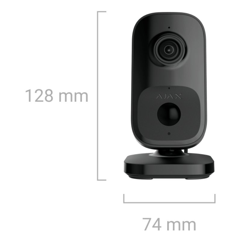 Ajax Netzwerkkamera WiFi IndoorCam schwarz