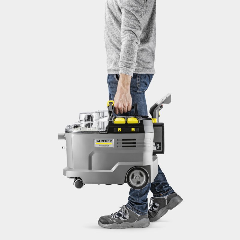 Kärcher 1.101-700.0 machine de nettoyage de tapis Marcher derrière Profond Noir, Gris, Jaune