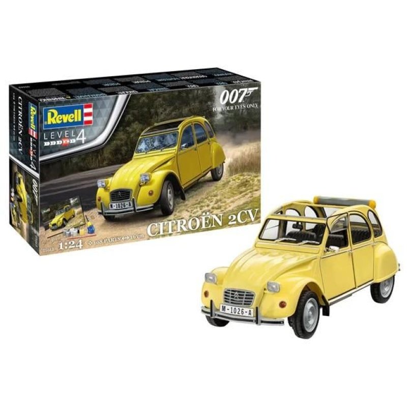 James Bond kit complet maquette Citroen 2 CV